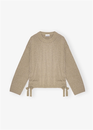 Future wool mix oversized o-neck Dusty Olive K2431Ganni 